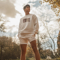 Barcode Sweater | white