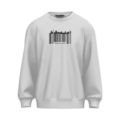 Barcode Sweater | white