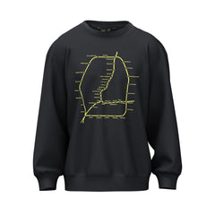Highways Sweater | black glow in the dark