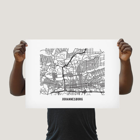 JohannesburgCityMap Poster